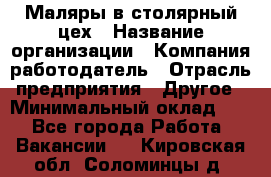 Маляры в столярный цех › Название организации ­ Компания-работодатель › Отрасль предприятия ­ Другое › Минимальный оклад ­ 1 - Все города Работа » Вакансии   . Кировская обл.,Соломинцы д.